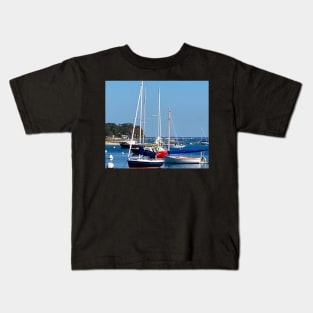 Beautiful harbor at Vineyard Haven Kids T-Shirt